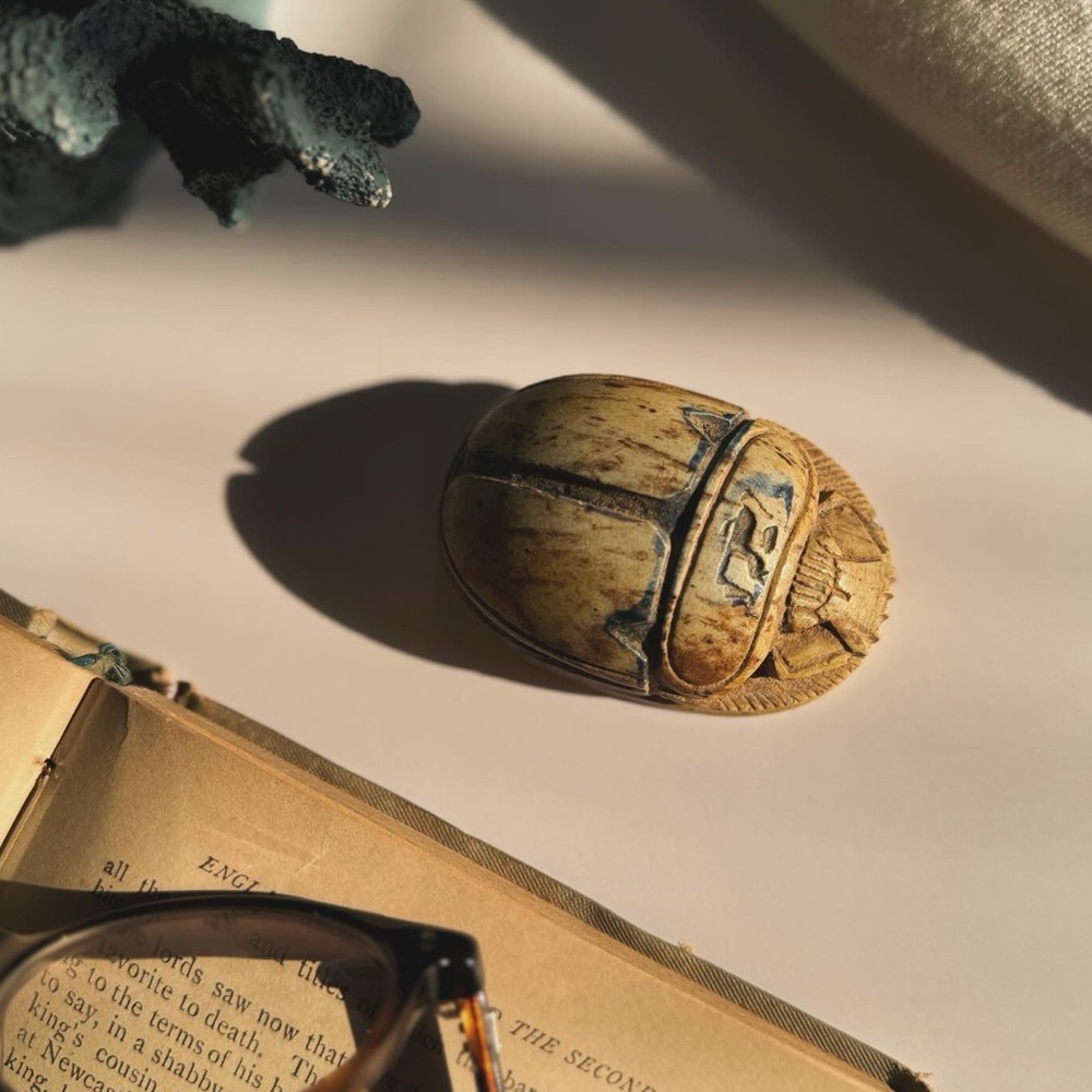 Egyptian Scarab Beetle Paperweight